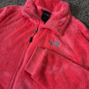 The North Face Osito Fleece Jacket Womens Medium Pink Full Zip High Pile Soft